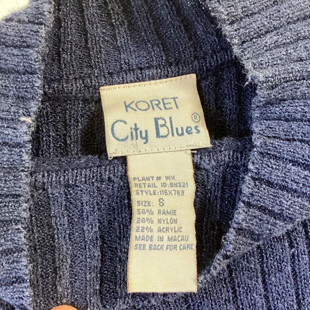 Koret City Blues Turtleneck Sweater Blue - Image 5
