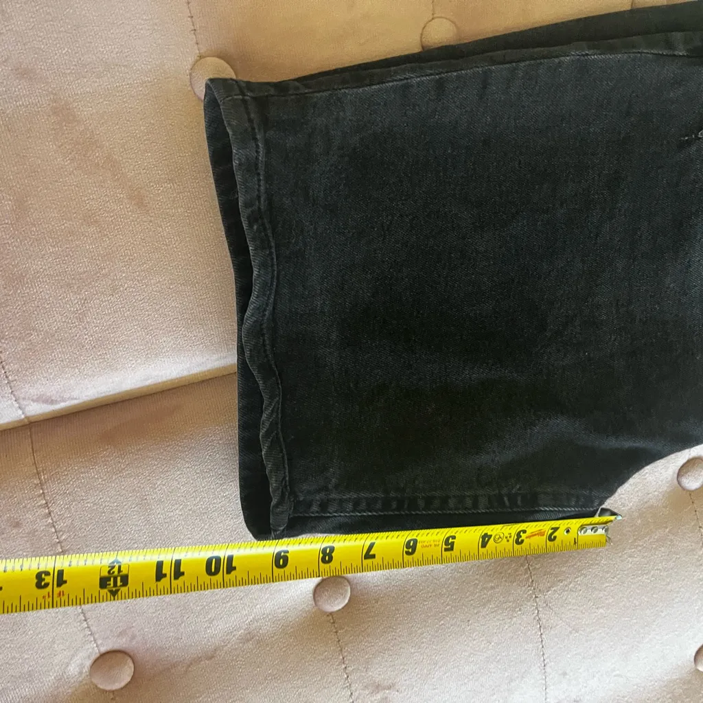 Bershka Charcoal Denim Shorts - Image 8