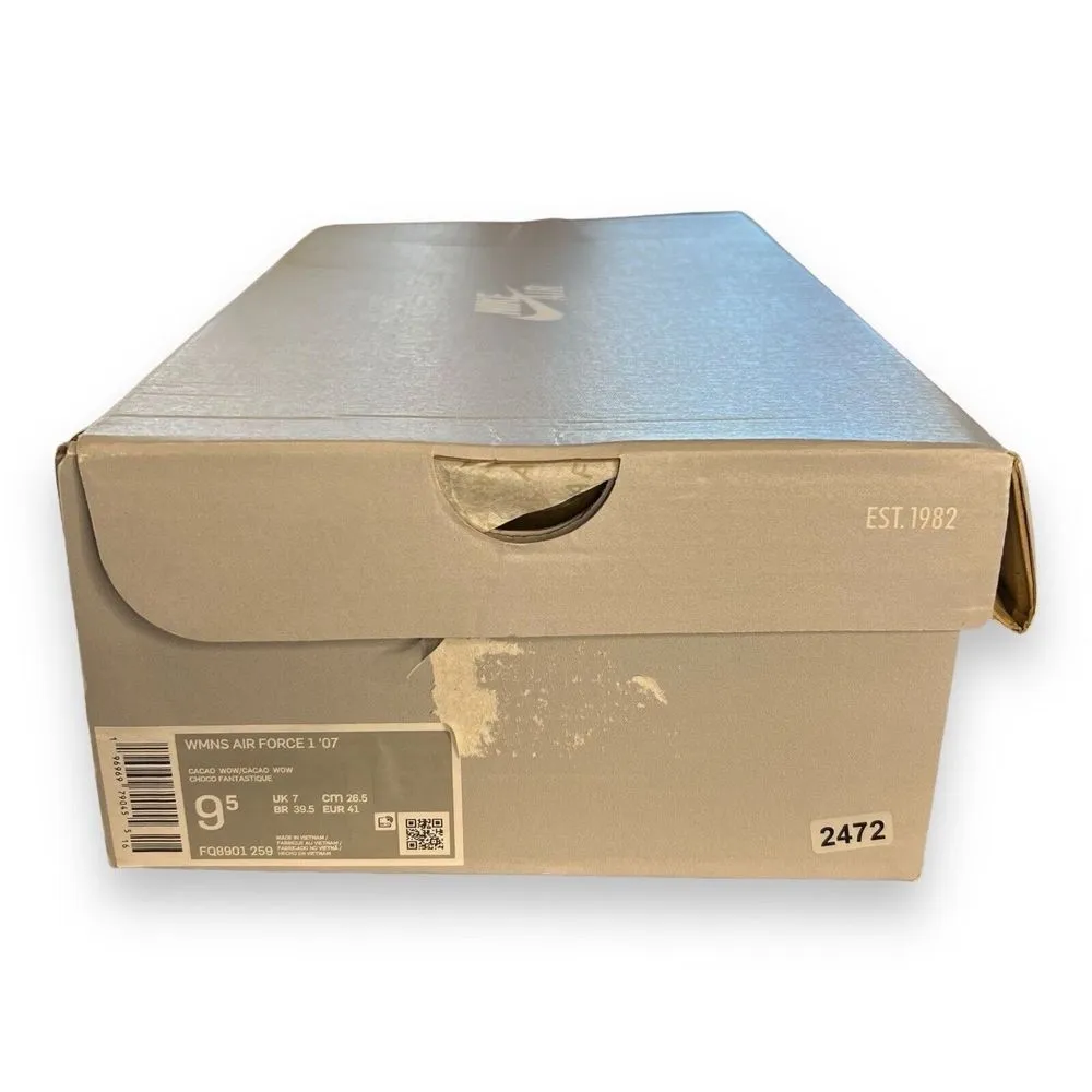 Nike Womens Air Force 1 Low Cacao Wow Size 9.5 FQ8901-259 - Image 10