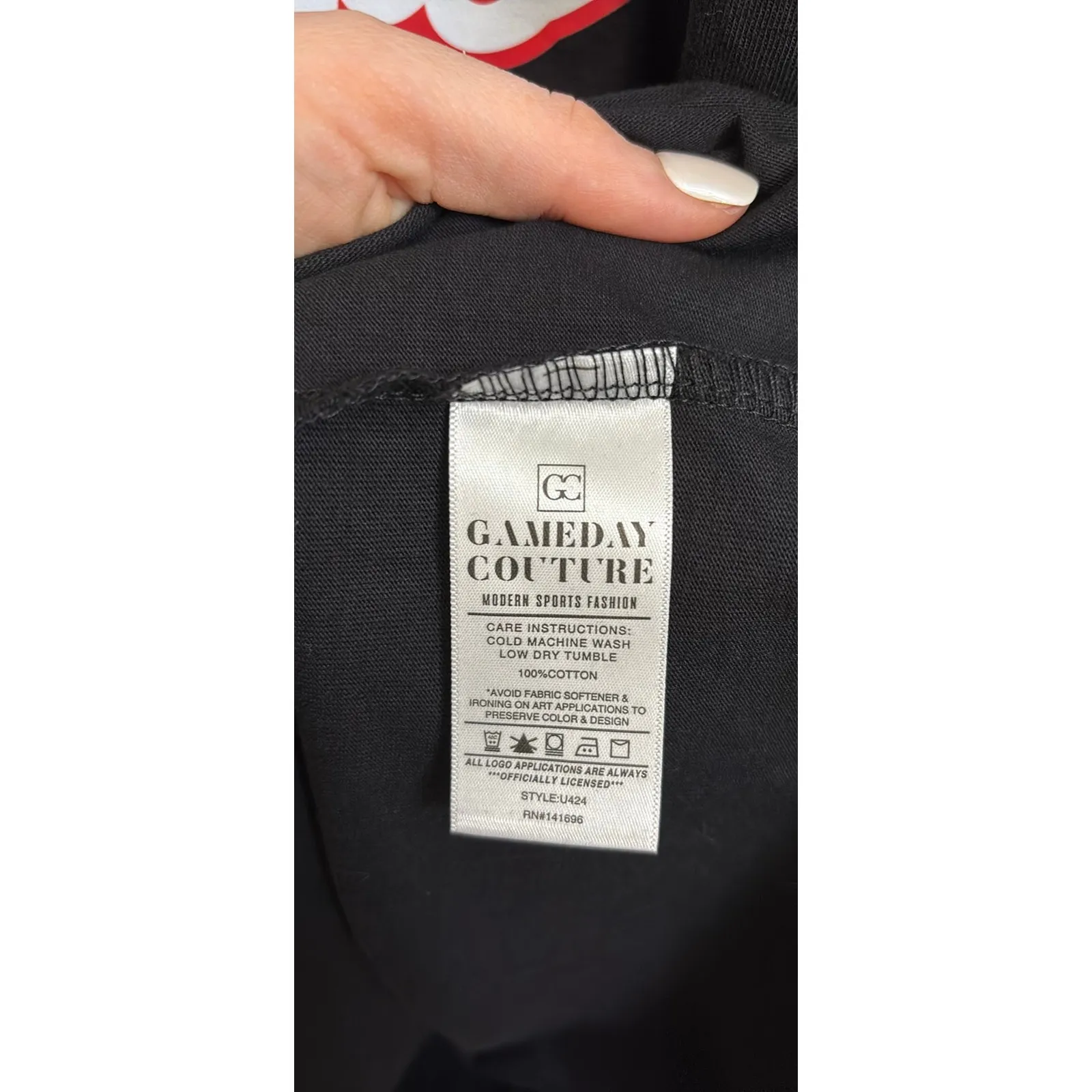 Gameday Couture Shirt Womens 2XL Black Everyday Star Long Sleeve NFL Chiefs Tee Size XXL - Image 7