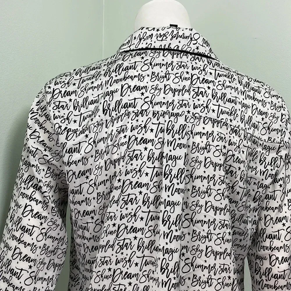 White House Black Market Celestial Pajama Tunic Top - Image 11