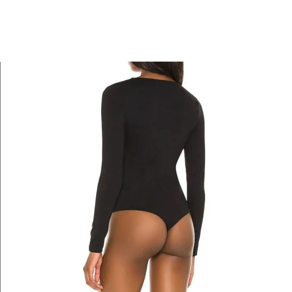 Susana Monaco Black V Neck Bodysuit - Sz XS - Image 3