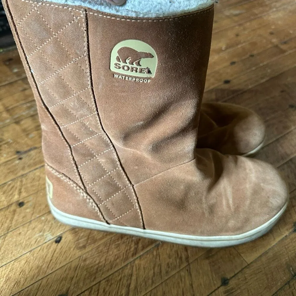 Sorel Glacy waterproof arch support 10.5 lined winter boots - Image 2