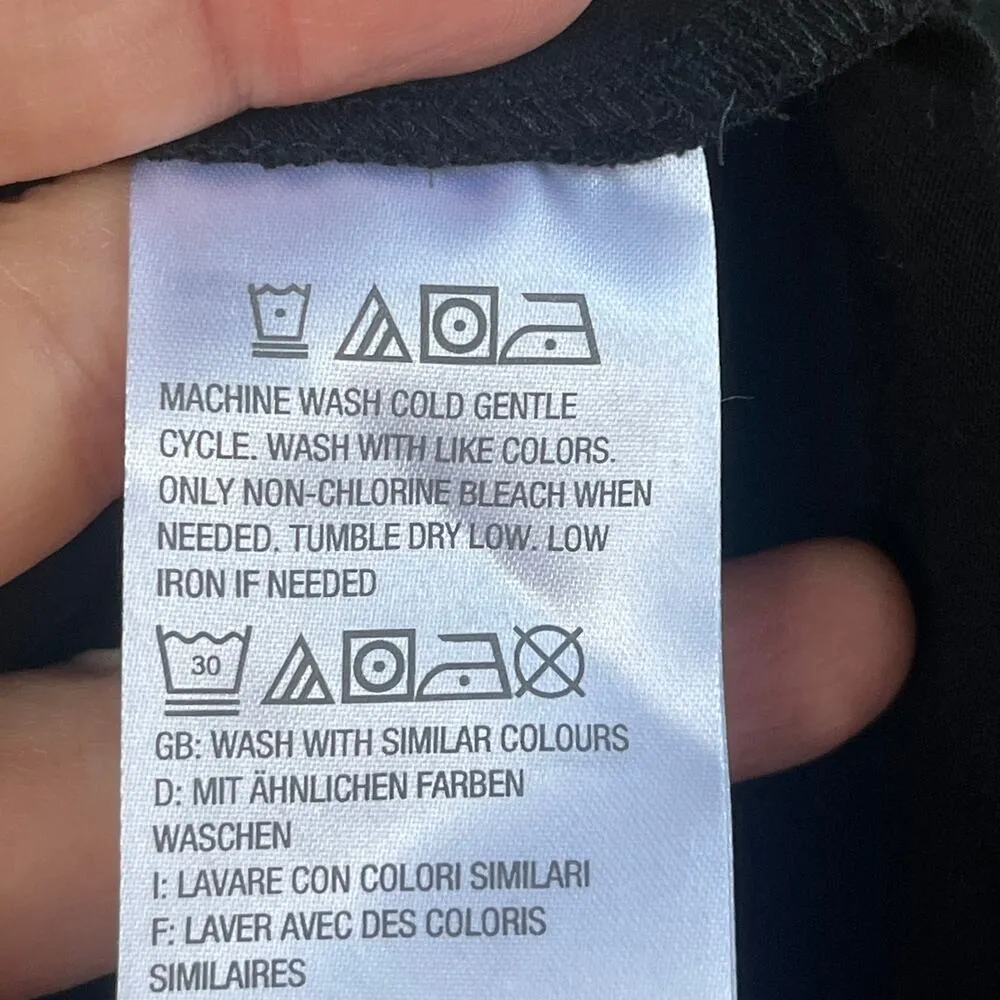 H By Halston Women's Black And White Floral Sleeveless Tunic Top Size M - Image 9