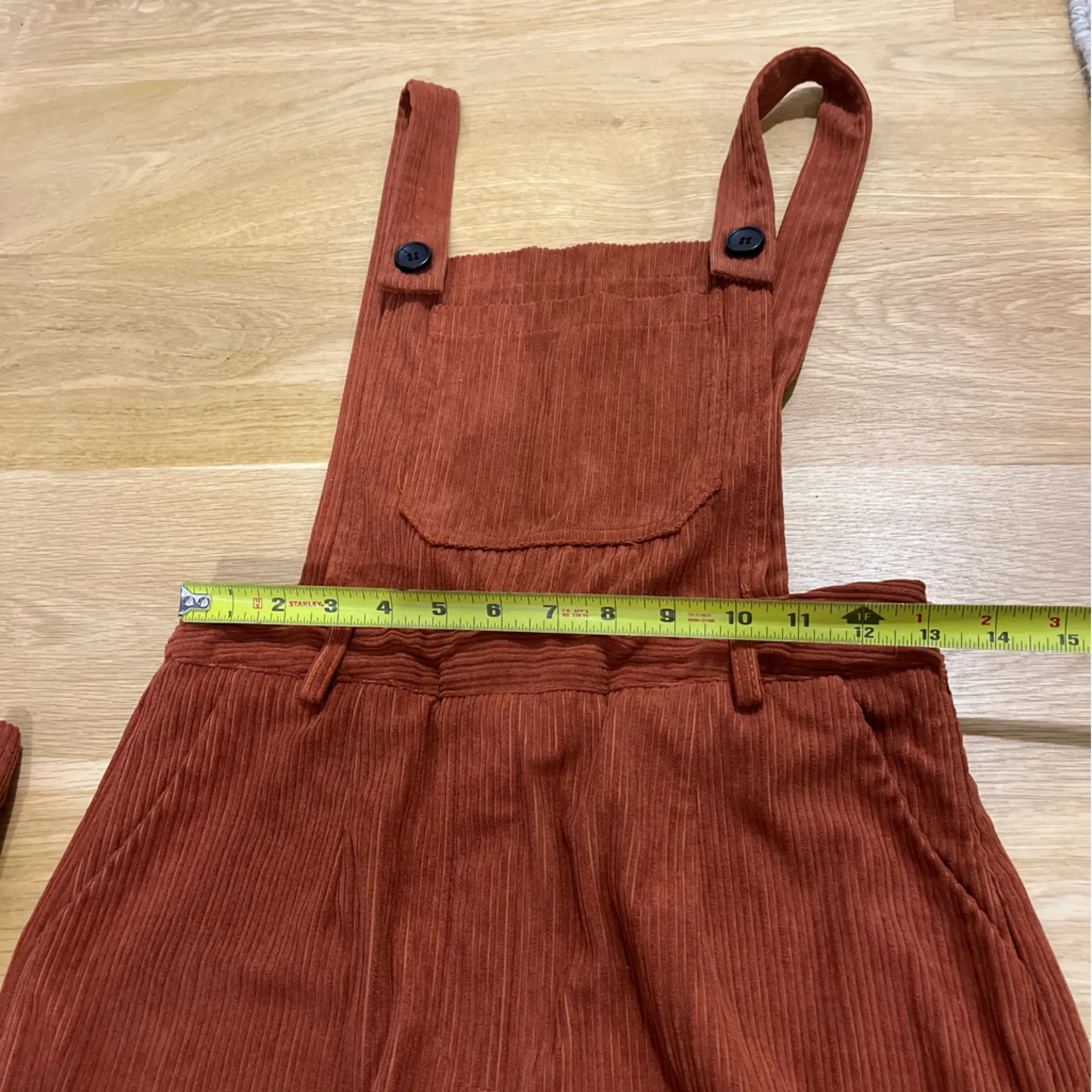 Cider Terracotta Corduroy overalls size medium - Image 6