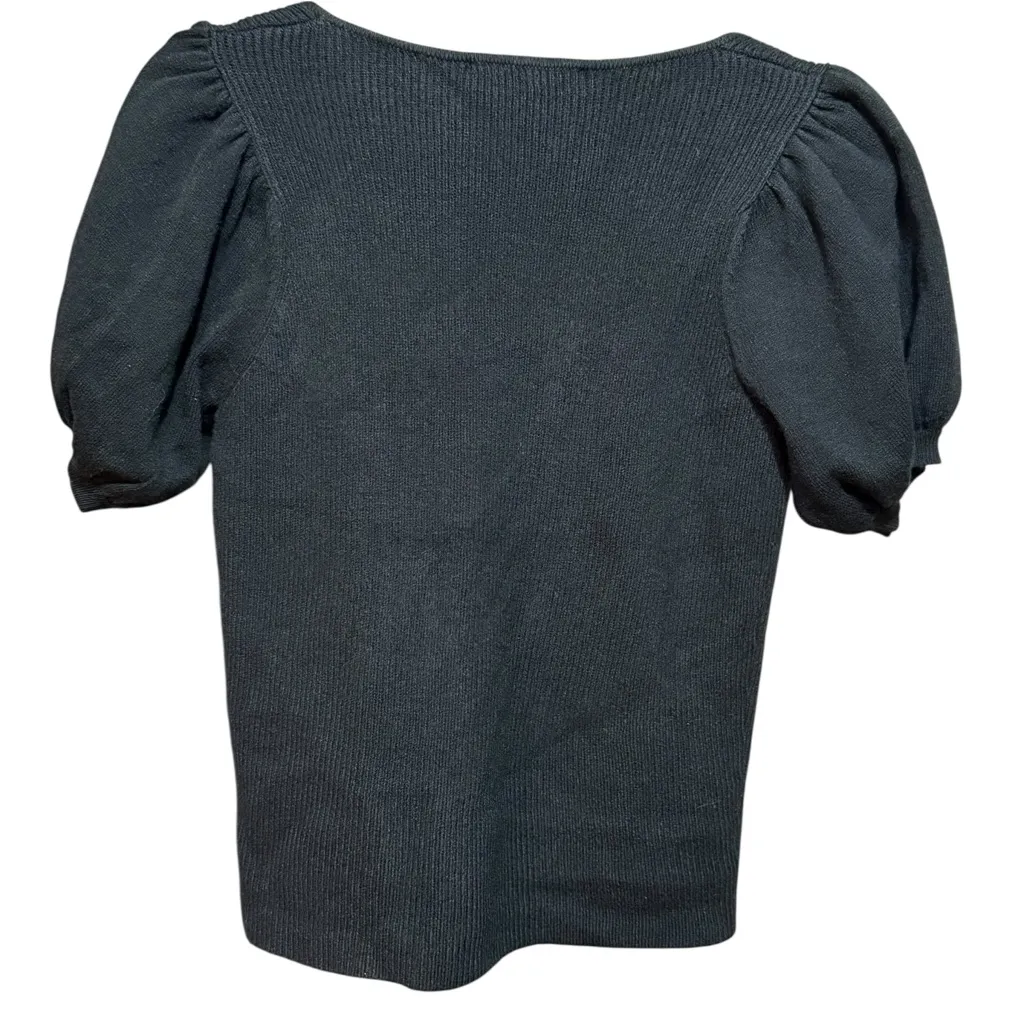 French Connection Women's Jaida Babysoft Square-Neck Sweater Black Sz M - Image 2