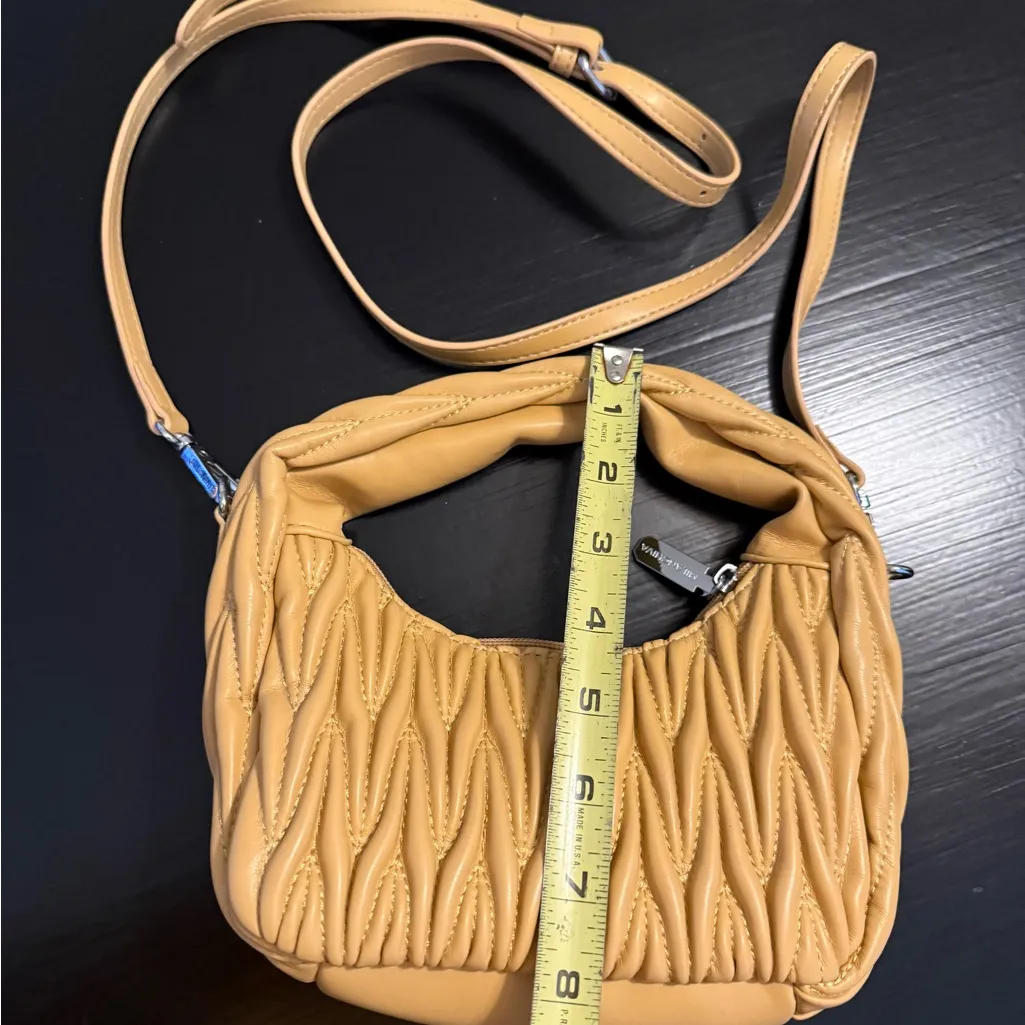 Milan Chiva Yellow Quilted Handbag - Image 3