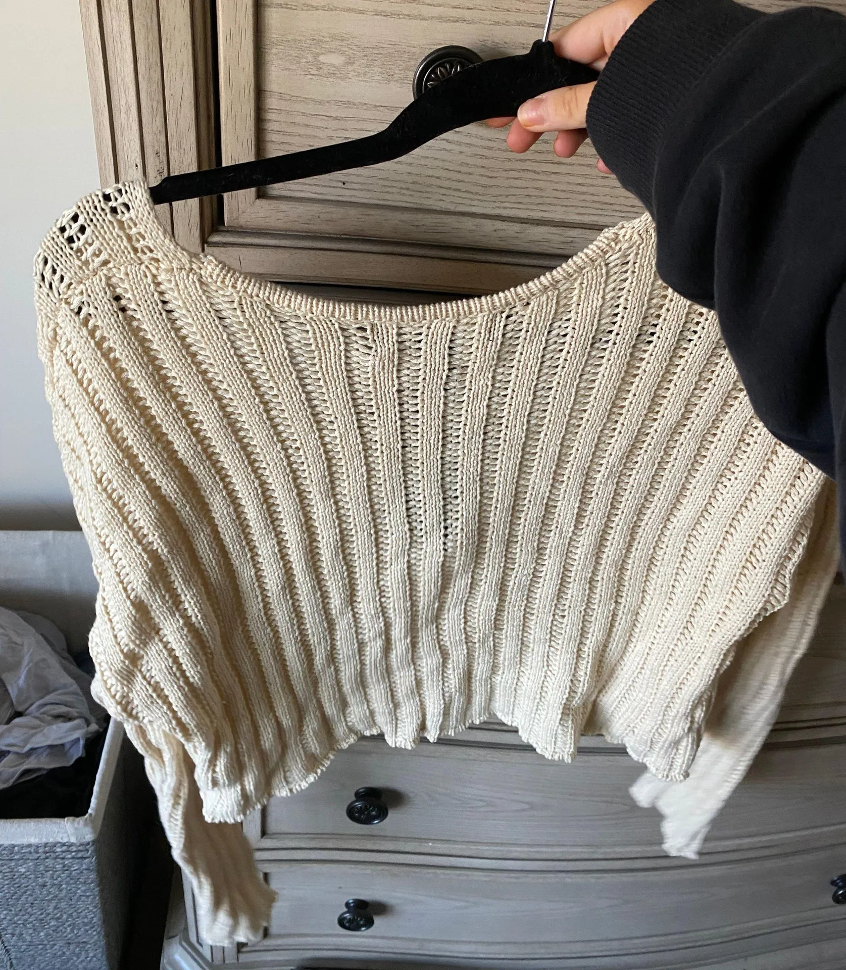 Croped Tan Sweater - Image 2