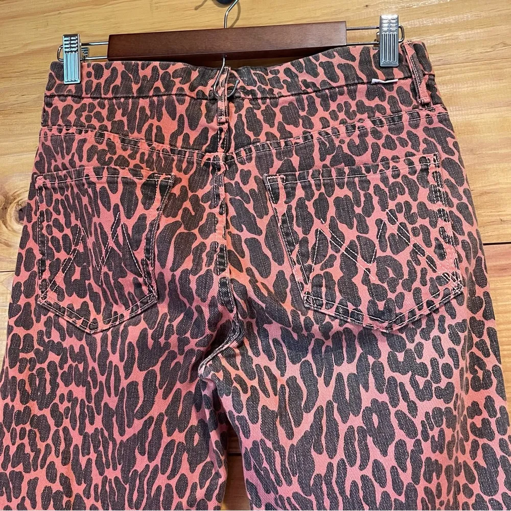MOTHER High Waisted Looker Ankle Fray Jeans in Animal Attraction 27 - Image 7