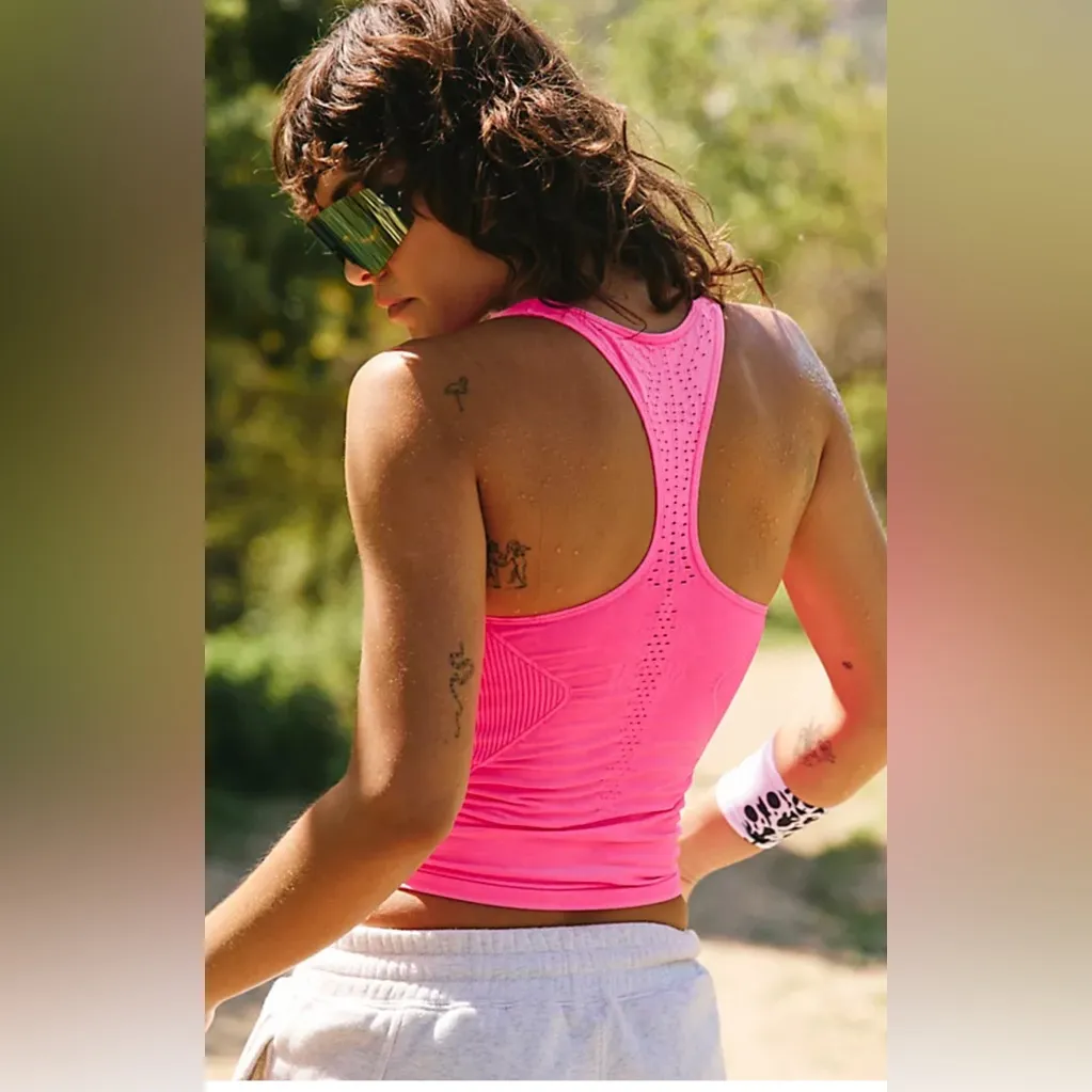 Free People Good Karma Tank Pink Size undefined - Image 2