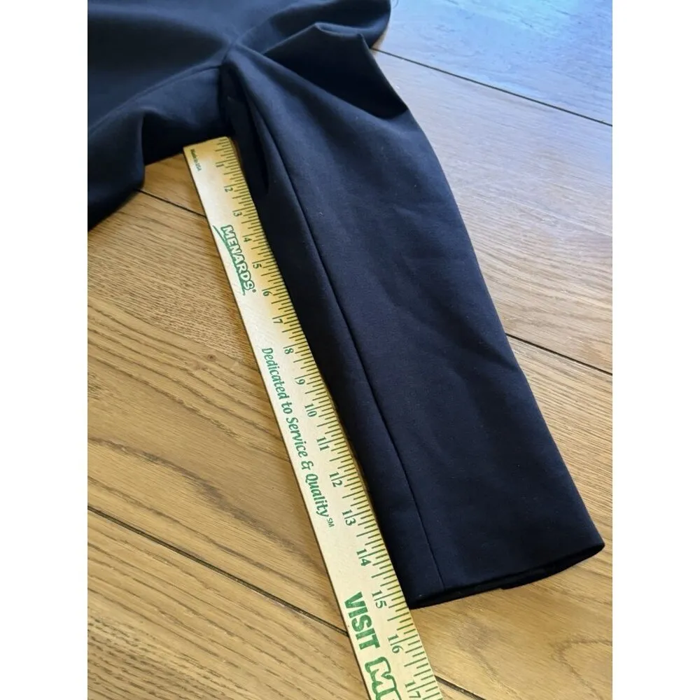 Spanx Perfect Collarless Blazer Black Ponte Knit Jacket Oversized Women’s Size M - Image 15