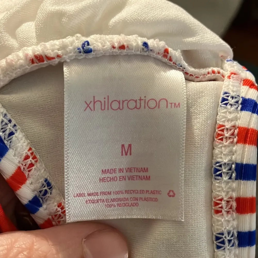 🔹4 for $30 Xhilaration Striped Bikini, Medium Top/Small Bottom - Image 3