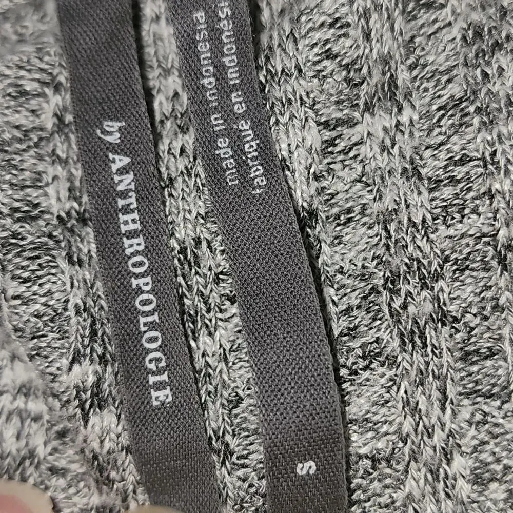 Anthropologie Womens Gray Cinched Sweater Small‎ - Image 4