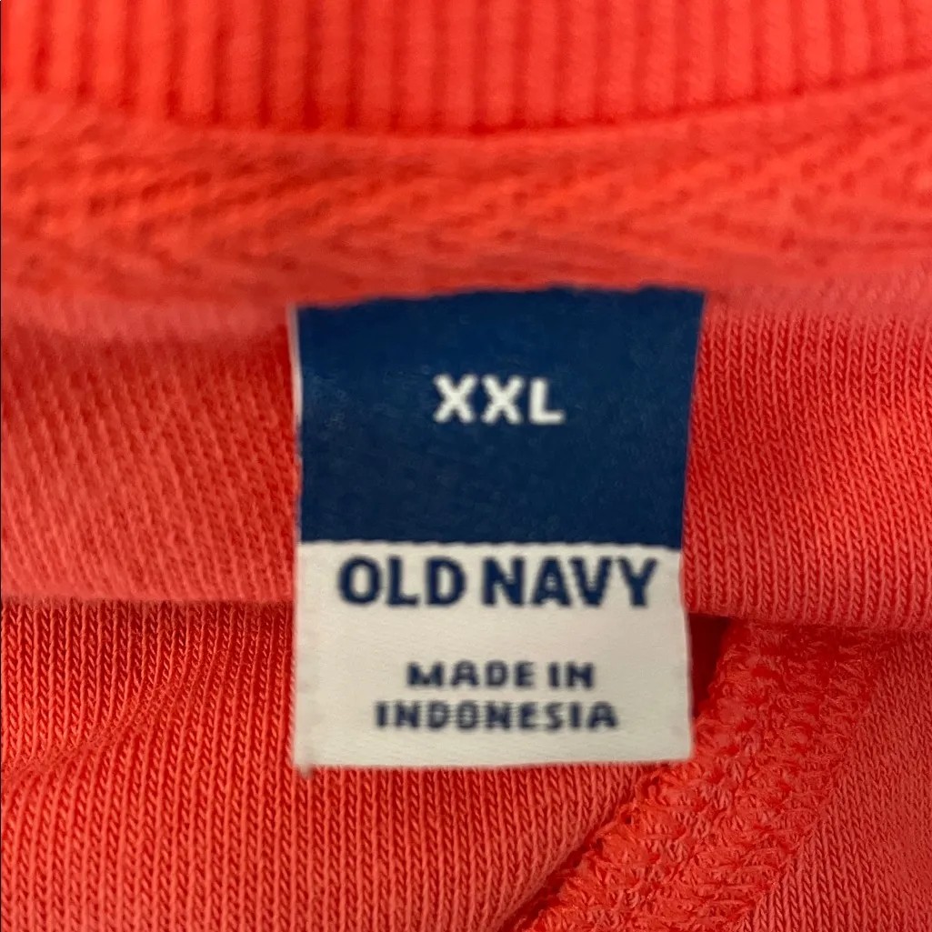 Old Navy Vibrant Corral Terry Crewneck Sweatshirt - Image 4