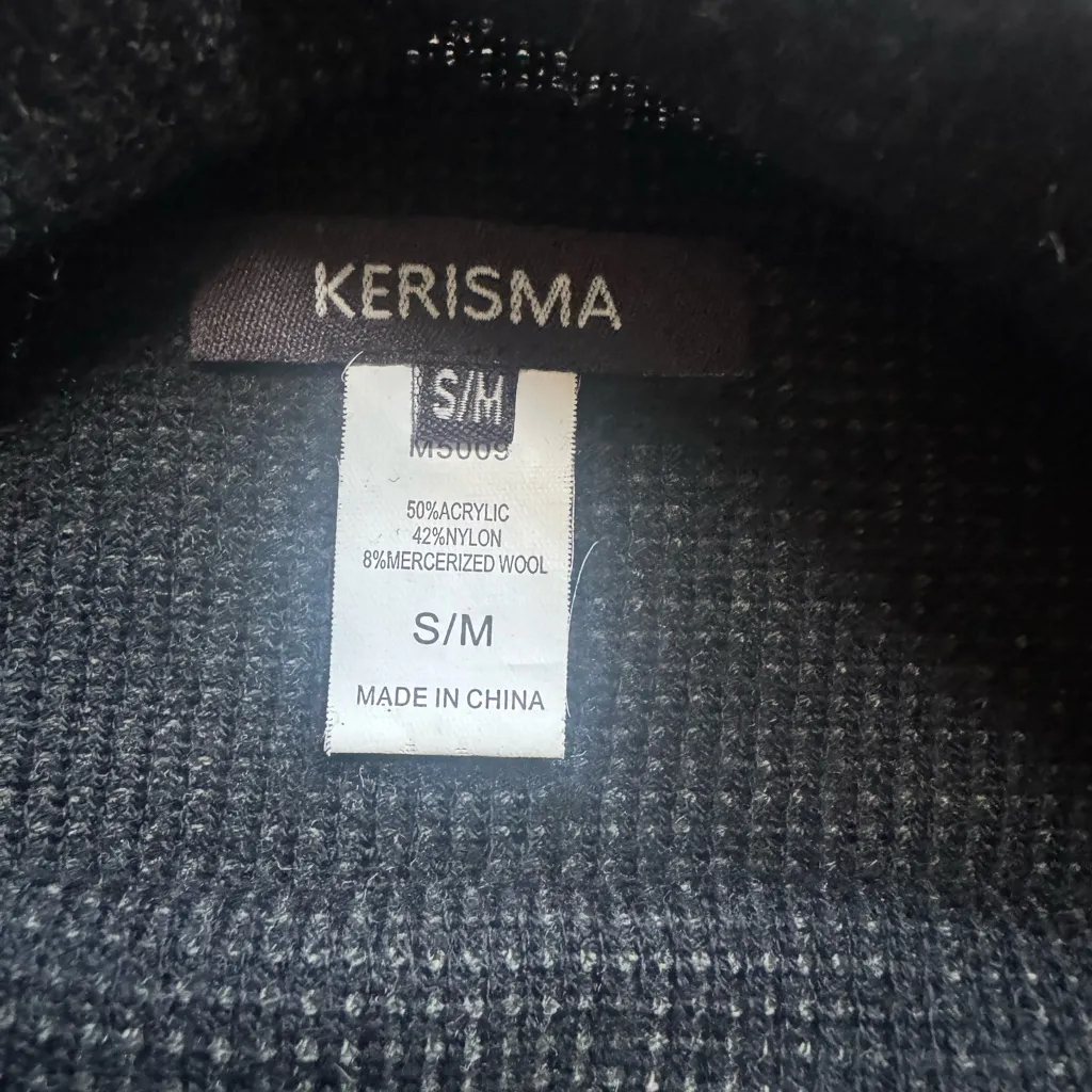 Kerisma Wool Blend Olive Turtleneck Sweater S/M - Image 2