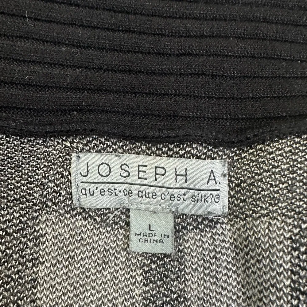 Joseph A. Preppy Women's Black and Cream Plaid Cardigan Sweater - Image 9