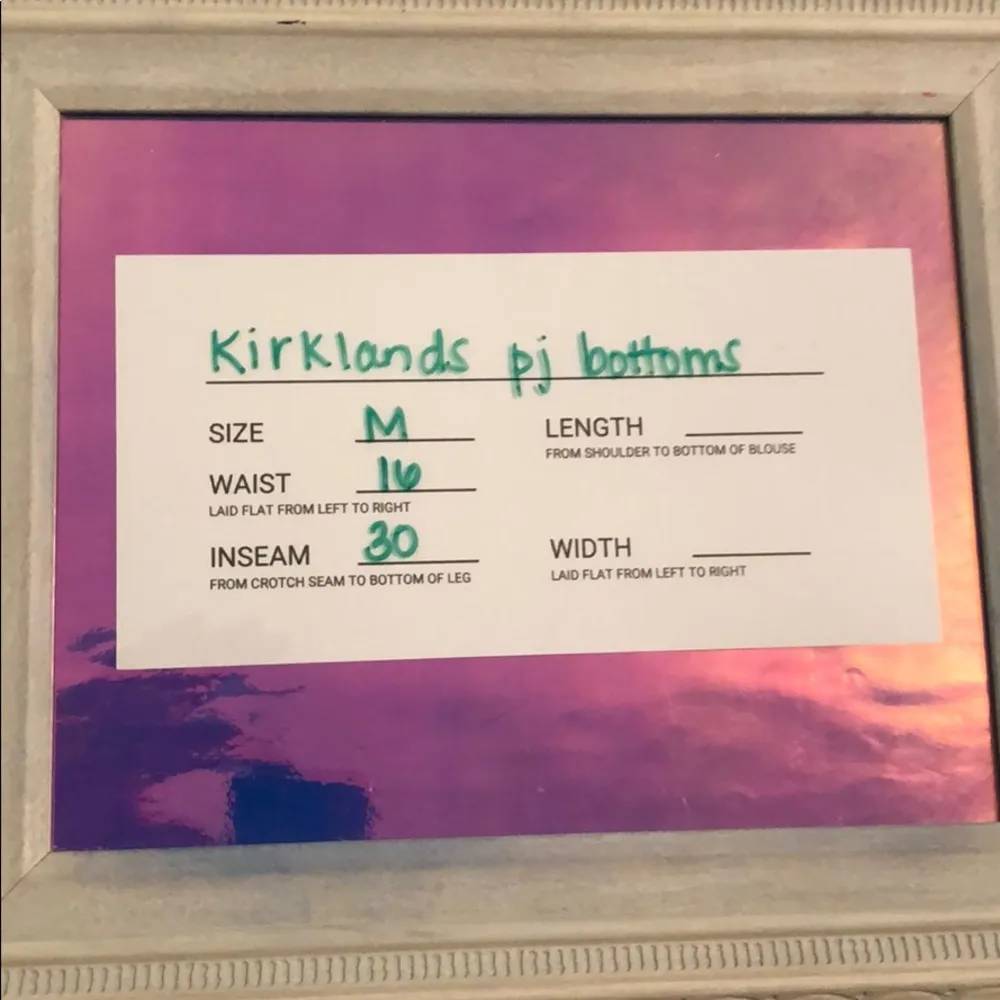 Kirkland’s NWOT fleece pajama pants Size M - Image 2