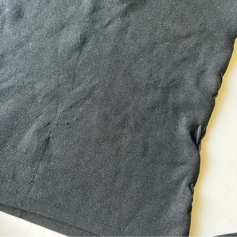 knit stretchy side lace up tank top black small - Image 7