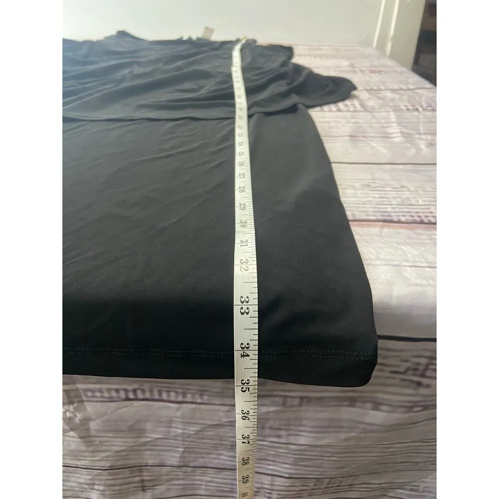 Chicos 1 Tank Dress Womens M Black Sleeveless Keyhole Back Stretch - Image 7