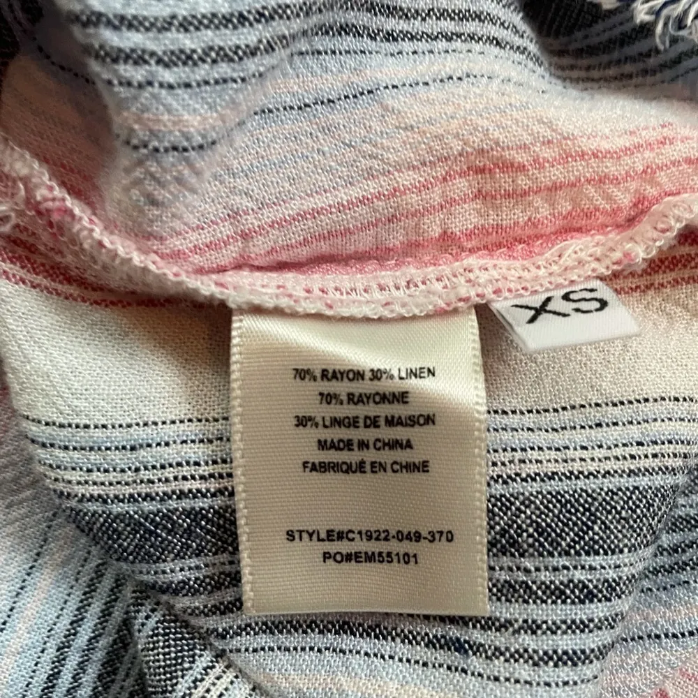 NEW Cloth & Stone Striped‎ Linen Shirt Dress XS - Image 7