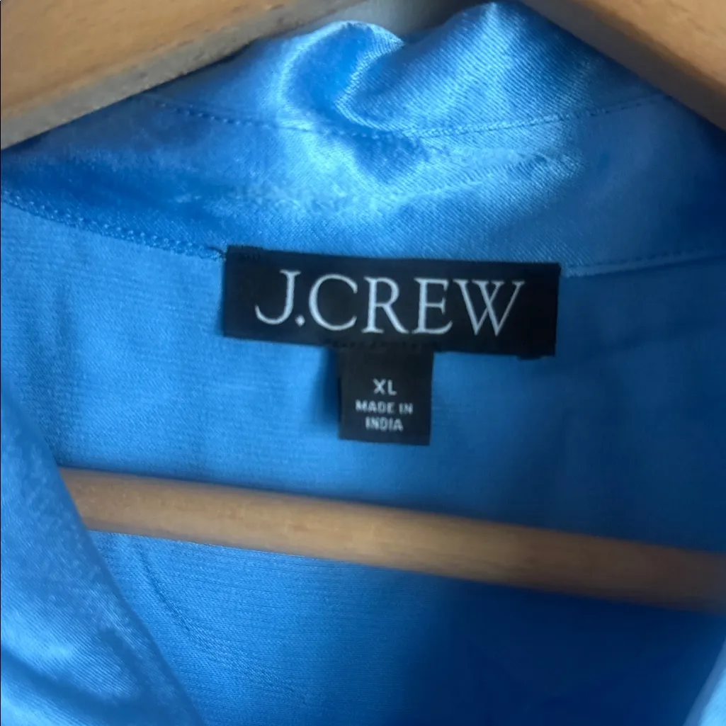 NEW J.CREW Lady Shirt-Jacket in Luster Crepe XL - Image 6