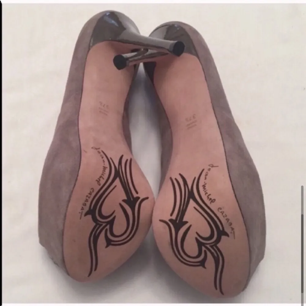 🆕 Jean Michel Cazabat suede platform heels Size 6.5 - Image 7