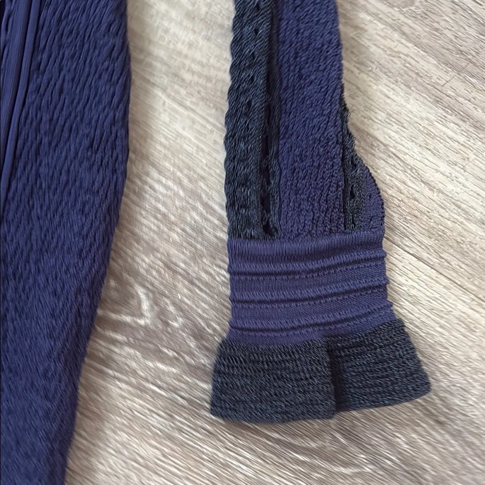 3.1 Phillip Lim Navy Lace Blue Long Sleeve Mini Dress - Image 8