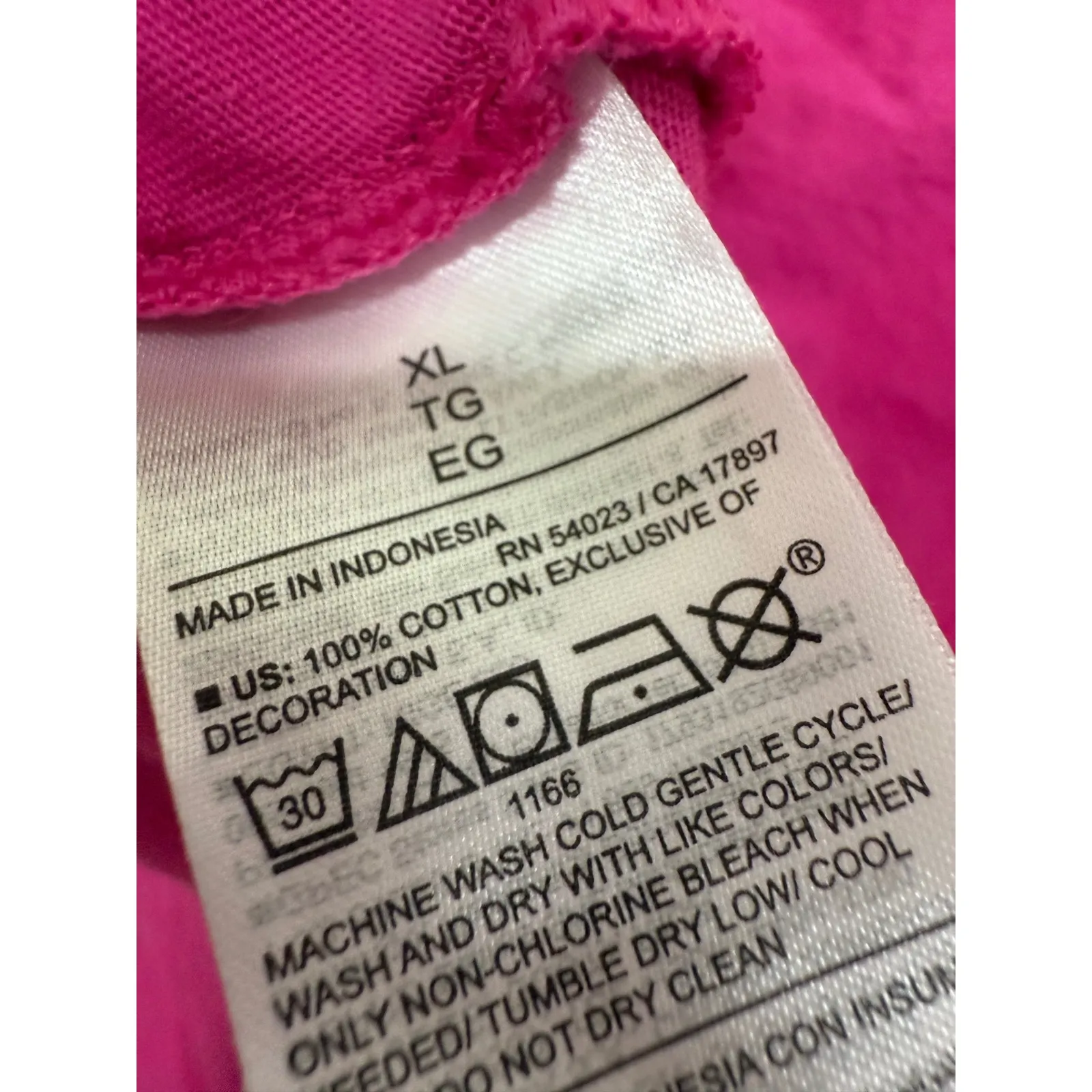 Old Navy Everywear Cut Out Cropped Tee 100% Cotton Hot Pink Size XL - Image 7