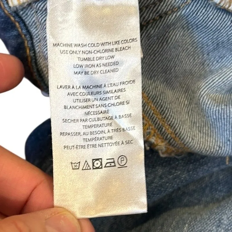 NWT PILCRO by ANTHROPOLOGIE Wide Leg High Rise Flare Denim Jeans Women's Size 25 - Image 9