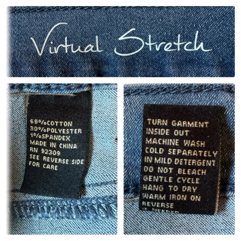 DG2 by Diane Gilman Flex Stretch Denim Ankle Accent Straight Ankle Jean 10T NWTS Blue Size undefined - Image 3