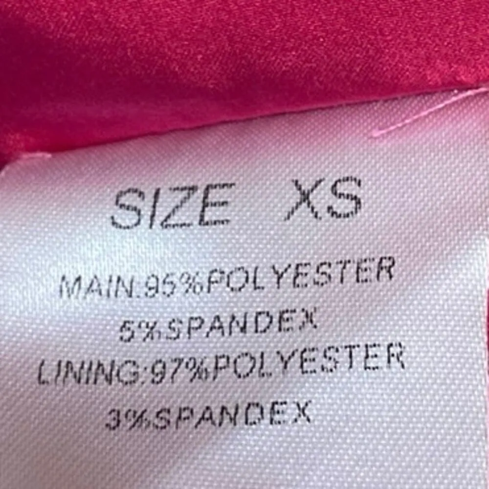 Alamour The Label Pink Velvet Velour Sleeveless Ruffle Camisole Crop Tank Top XS Red - Image 4