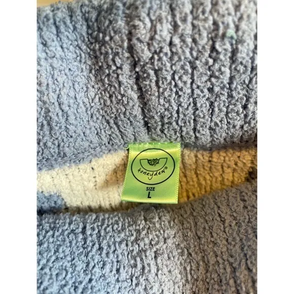 Honeydew Poka Dot Women Large Comfy Loungewear Pajama Pants Blue‎ & White Blue - Image 4