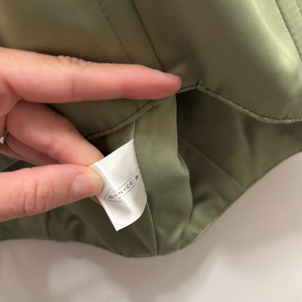 Guizio green satin corset top - Image 5