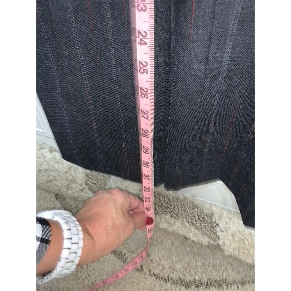 Pendleton Women's Gray Pinstripe Wool-Blend Dress Pants Size 6‎ - Image 8