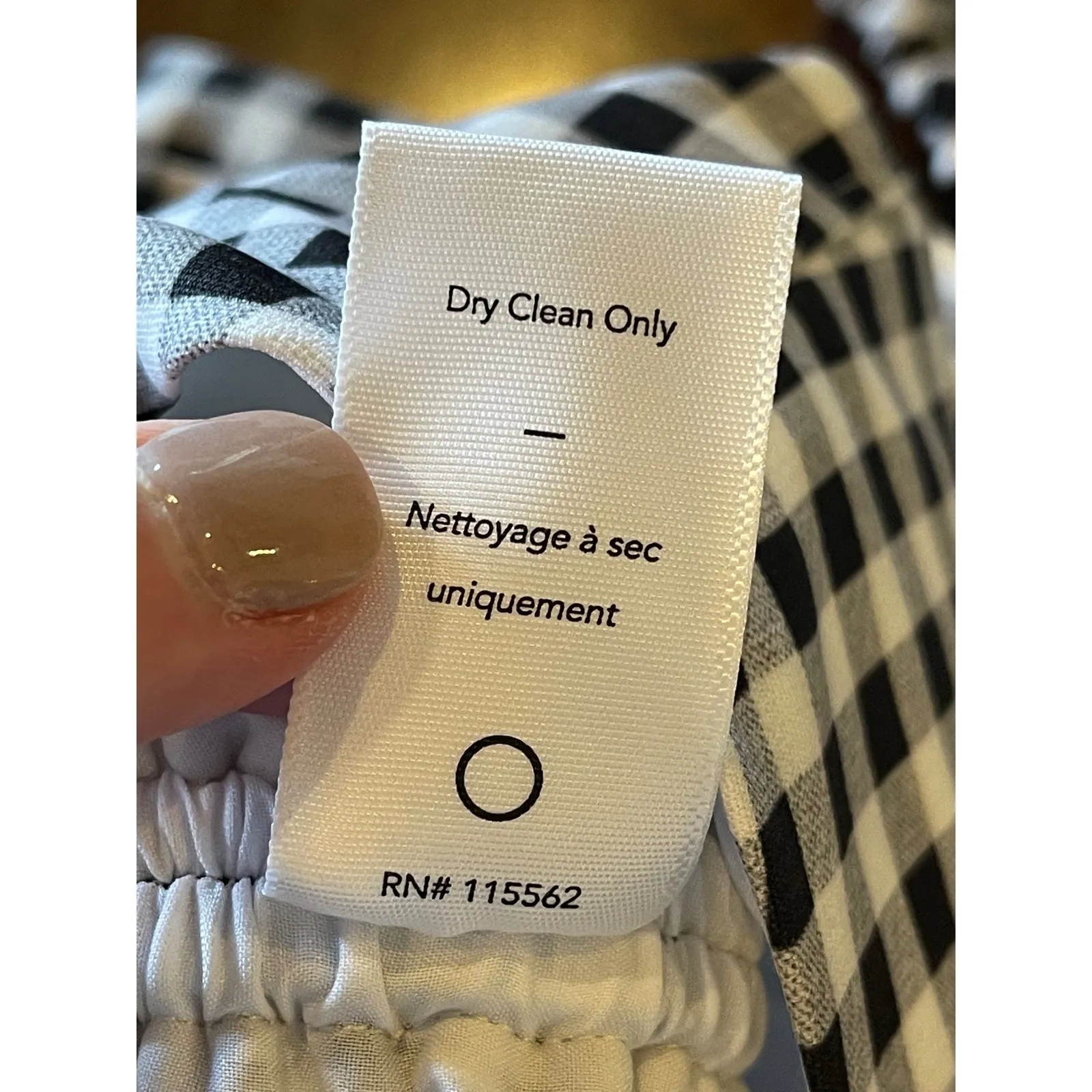 Likely Shirt Women Small Black White Gingham‎ Cavanaugh Puff Sleeve Crop Peasant - Image 12