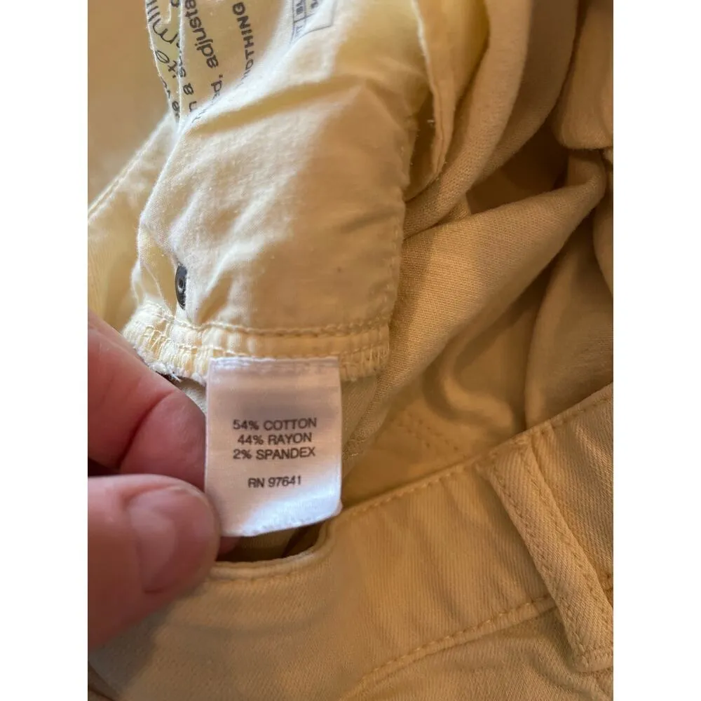 J Jill Slim Boyfriend Straight Leg Jeans Women 2 Colorful Spring Summer Loose Yellow - Image 8