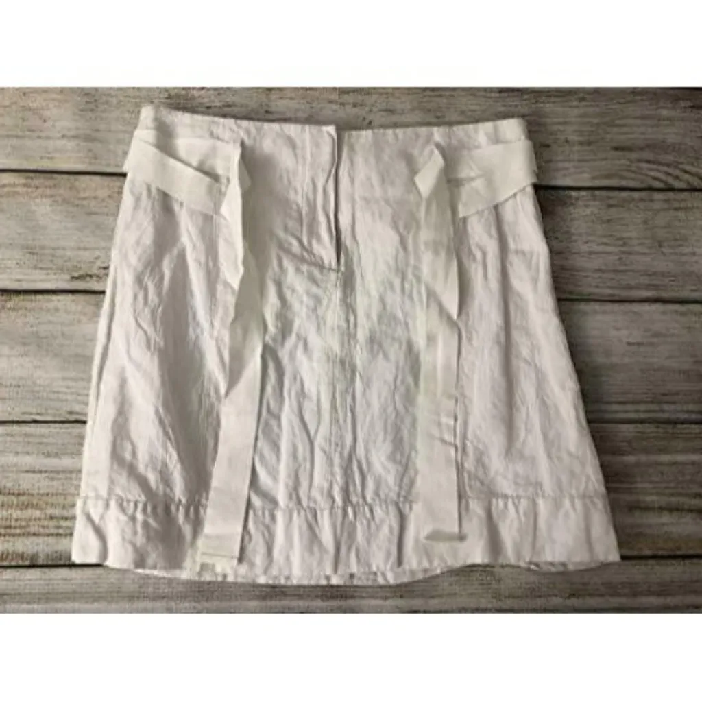 NWT Ann Taylor Loft Skirt White Size‎ 0 White Mini - Image 2