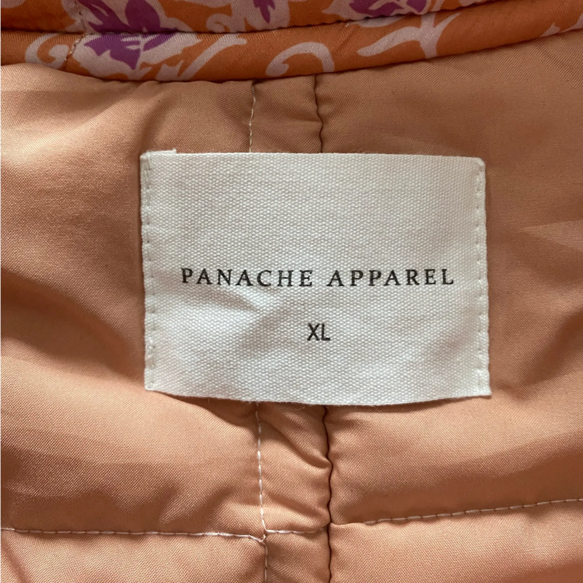 NWOT Panache Apparel Pastel Orange Purple Ruby Paisley Floral Jacket size XL - Image 16