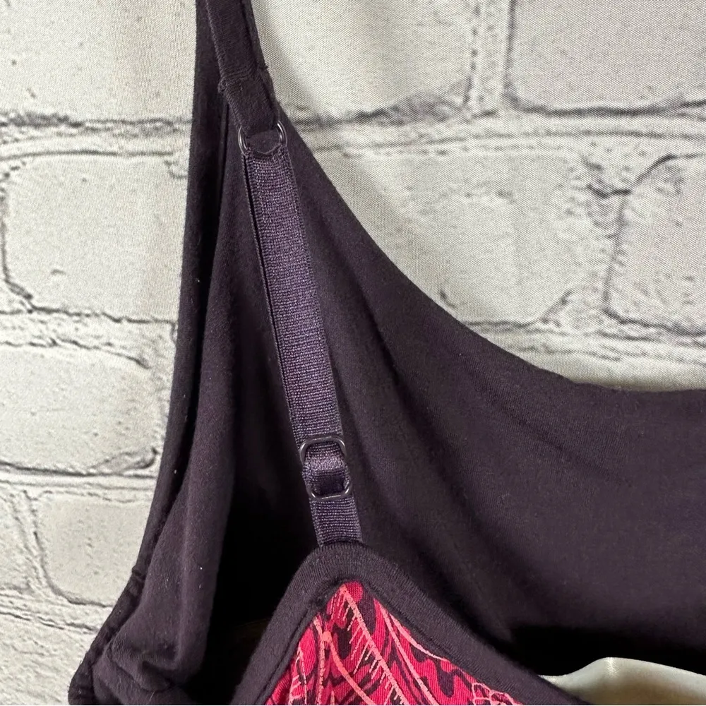 Athleta Kindred Cami Tank Dress Shelf Bra Adjustable Straps Stretch Maroon M - Image 9