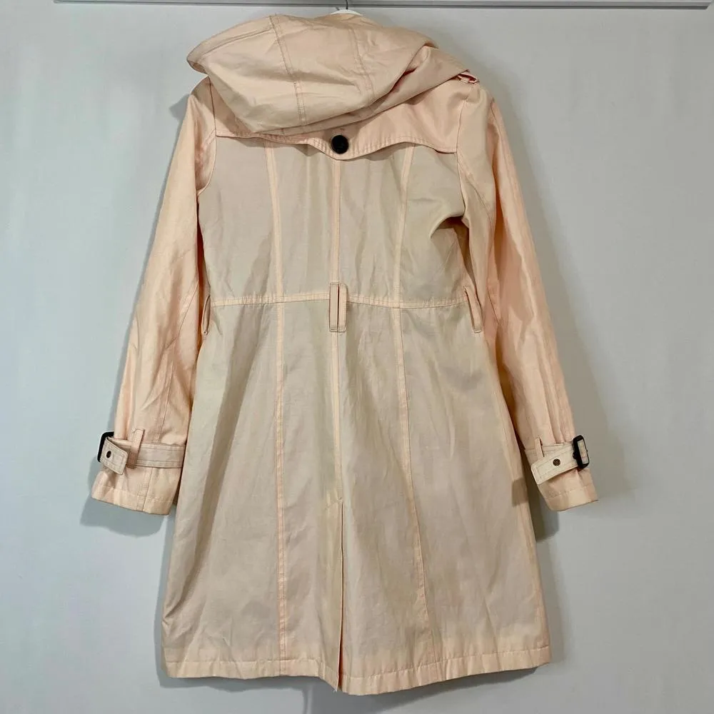 Michael Kors Women's Trench Coat With Buttons Pink Size XS FLAW - Image 13
