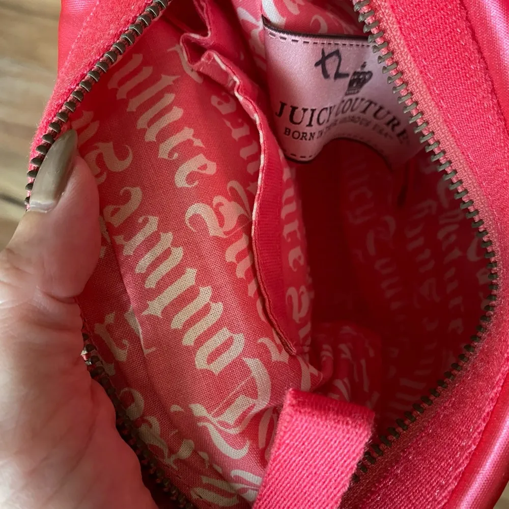 Satin pink shoulder gold chain  Transparent Pocket In Front S -NWT - Image 10