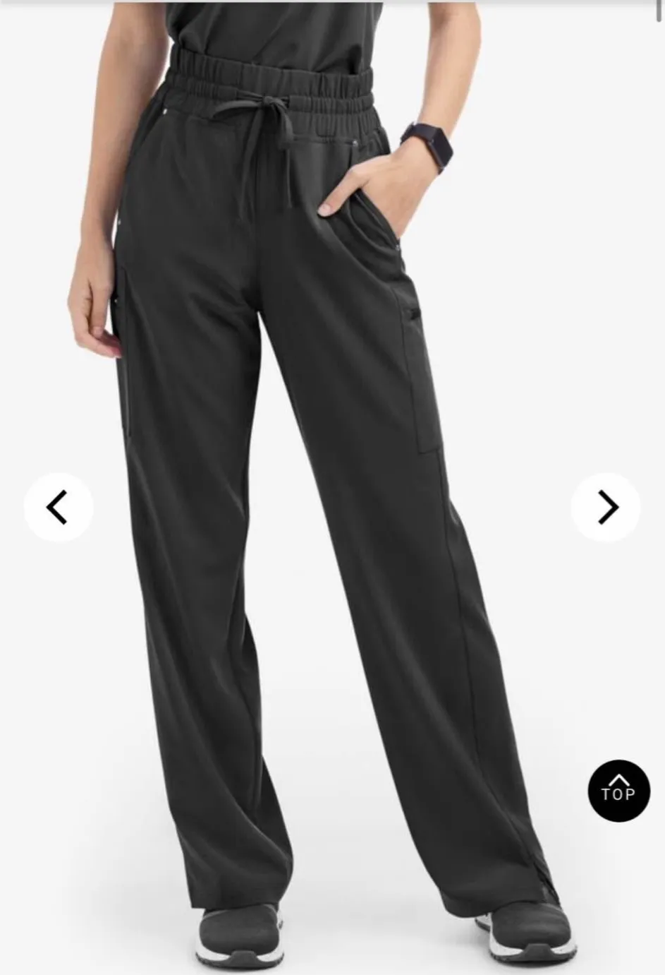 XS Petite Easy Stretch Ellie High Waisted Scrub Pants - Image 1