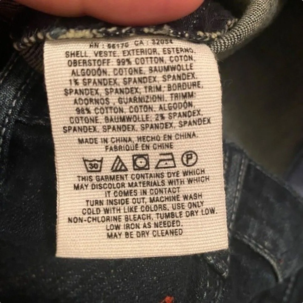 Holding Horses Anthropologie  27 Western Patchwork Denim Jean Skirt Knee Length - Image 8