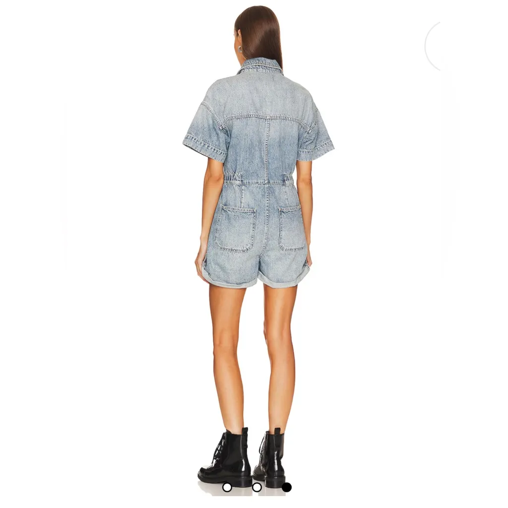 NWT Free People Marci Denim Shortalls - Image 4