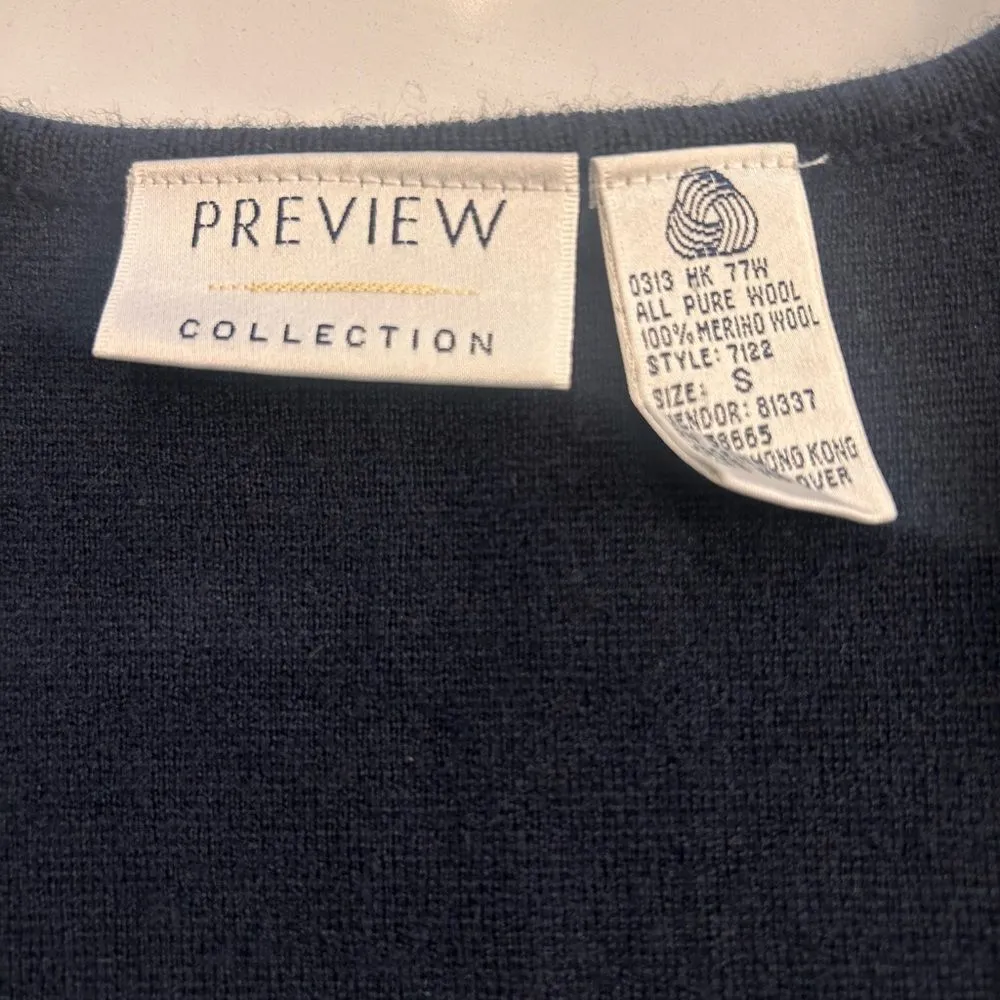 100% Wool sweater vest dress Blue - Image 5