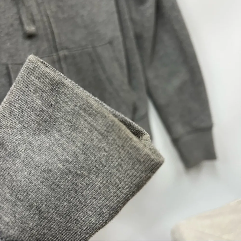 Aeropostale Hoodie Womens xs Fleece Gray Full Zipper Pockets spellout - Image 7