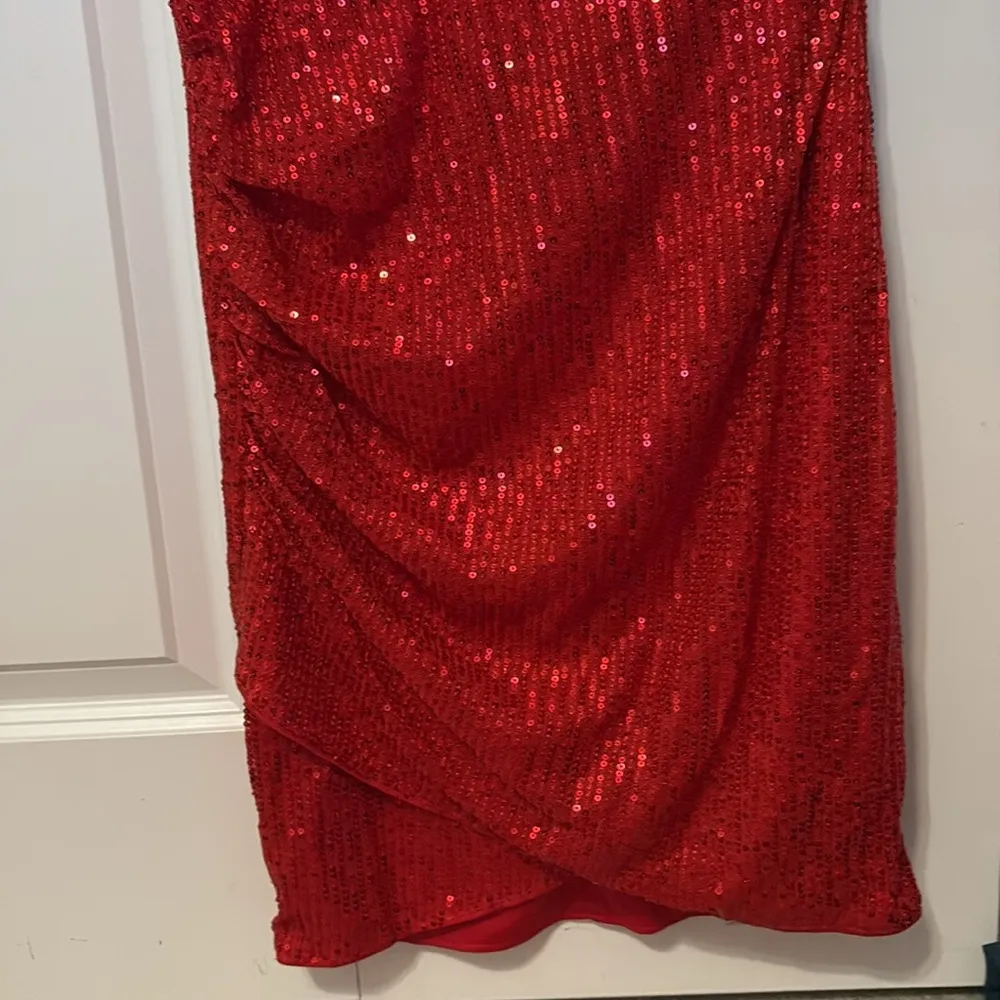 Grace Karin red mini sequin dress - Image 2
