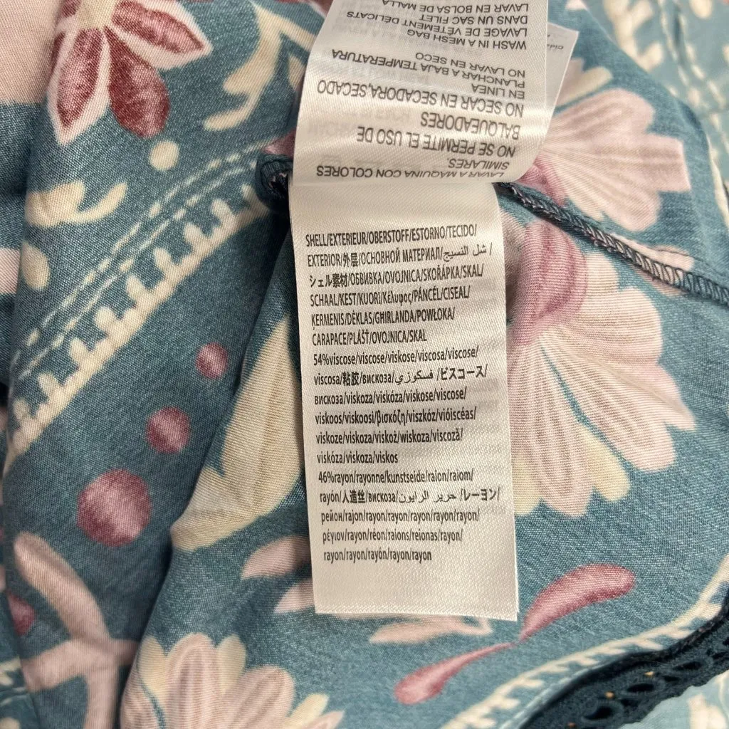 NWOT Farm Rio Floral Beads Tie Printed Tunic Ruffles Maxi Dress Size XS - Image 15