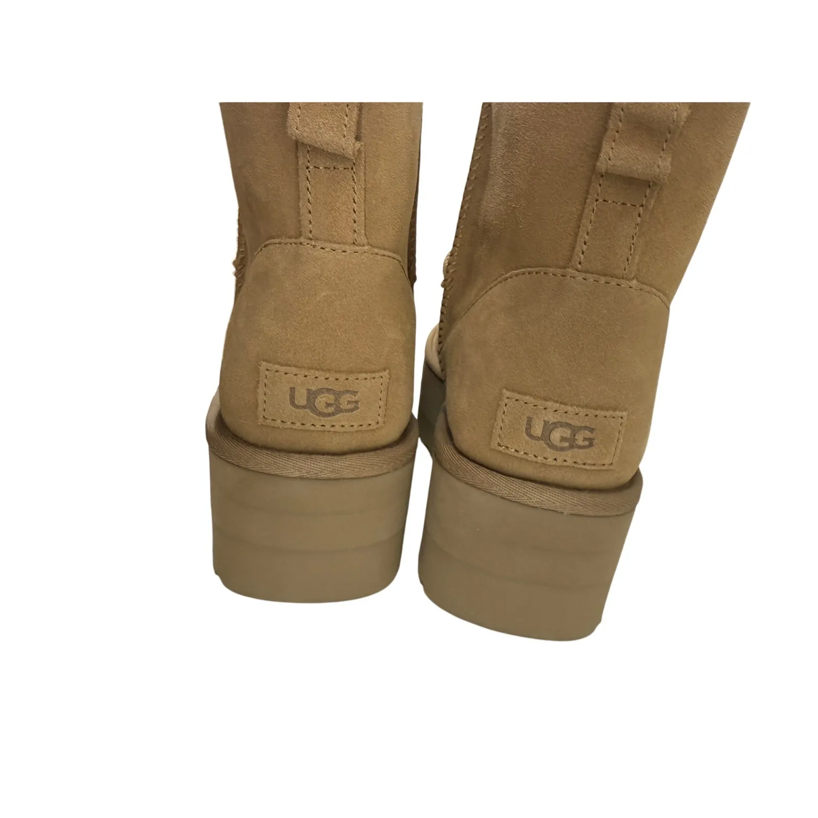 UGG Women's Classic Mini Platform Chestnut Boots 1134991 Light Brown Size 8 - Image 3