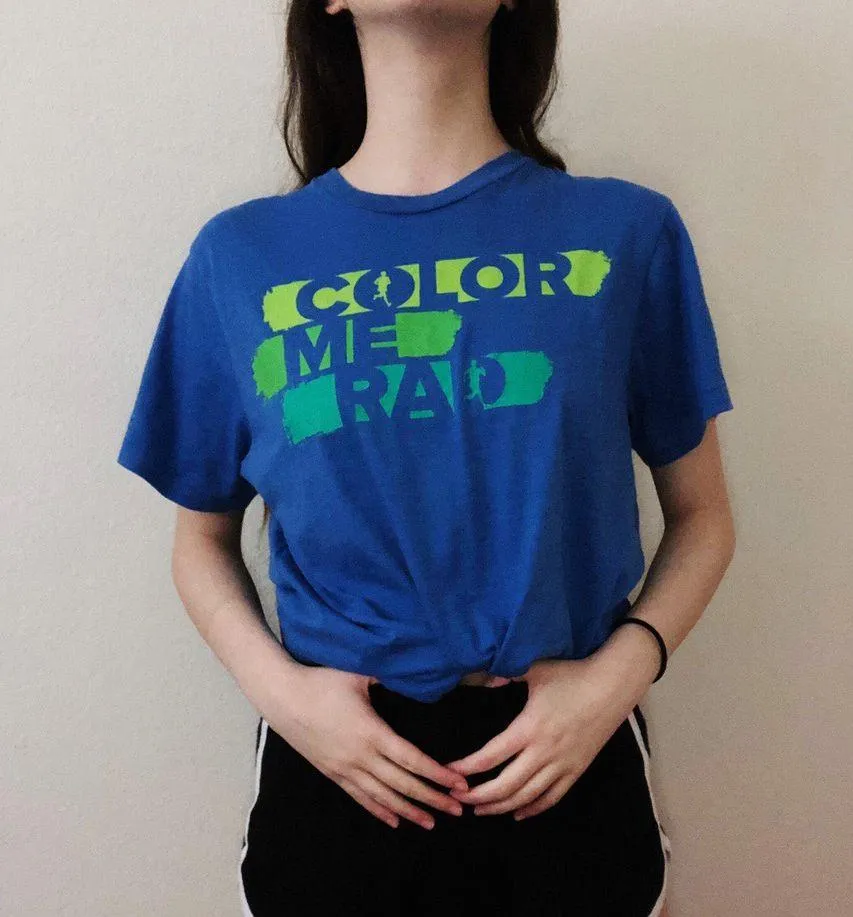 blue color me rad shirt - Image 2